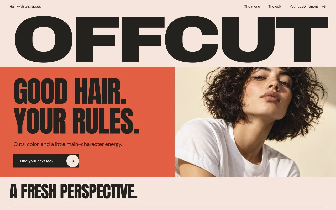 Offcut interactive website preview